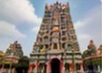 A carved temple tower